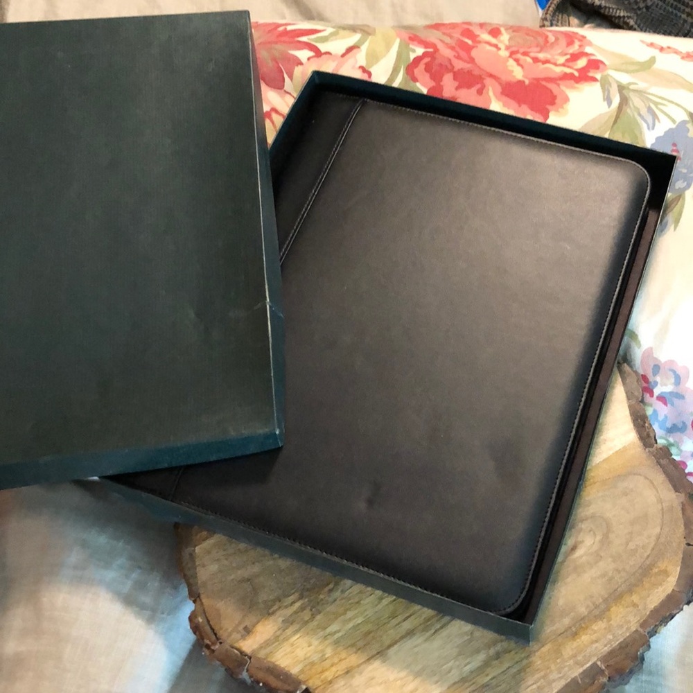 Portfolio Notepad Binder BLACK Career Jobsite Estimate Interview FauxLeather NEW